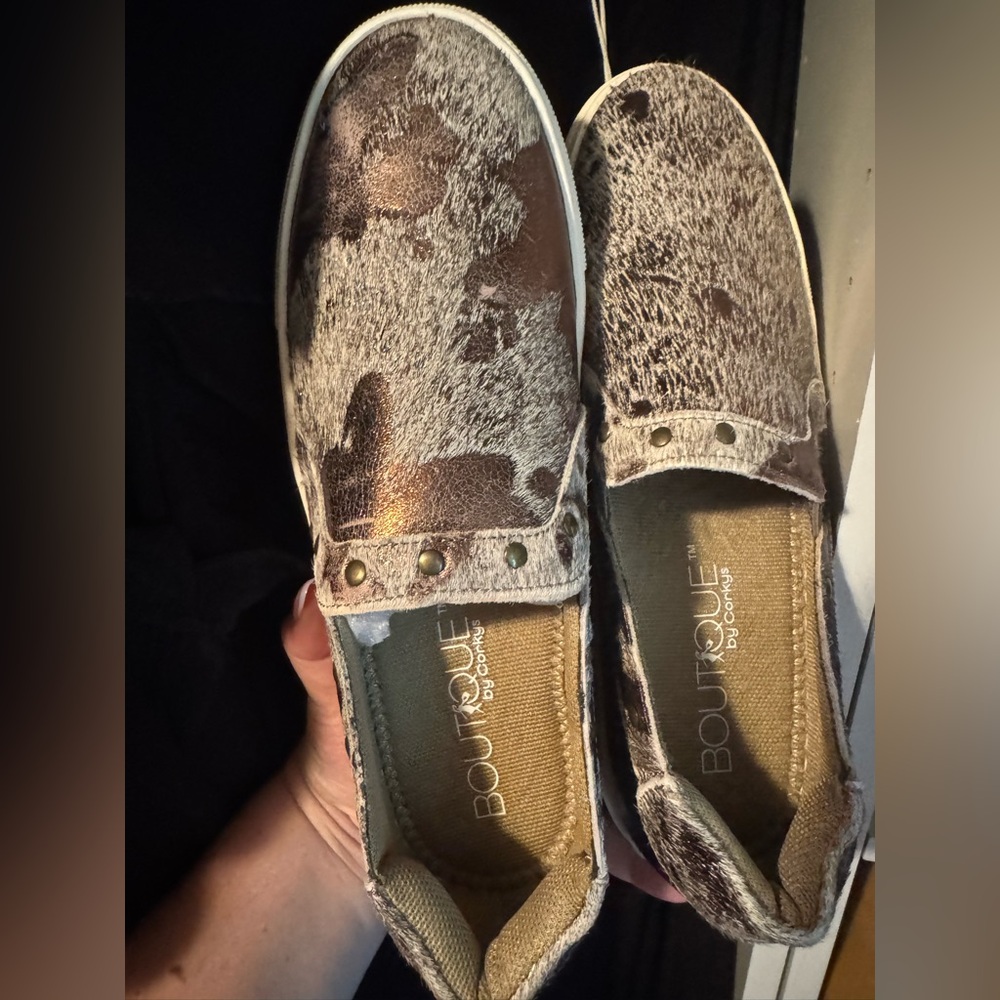 Corkys Boutique Tan Slip-On Shoes